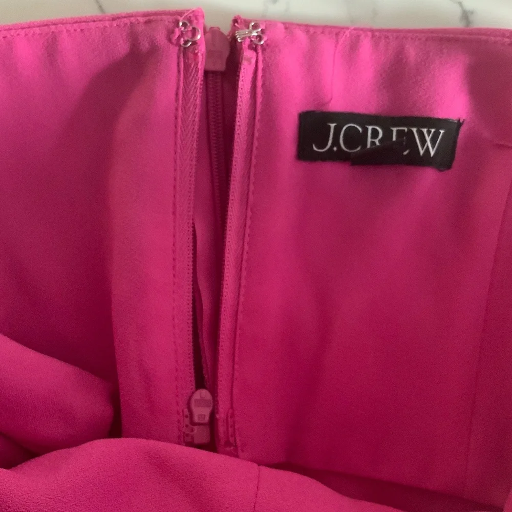 J Crew Strapless Tube Top Azalea Pink Party Glam SZ 6